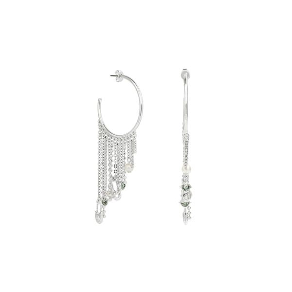 KARL LAGERFELD JEWELS JEWELRY Mod. 5420610 silver earrings with chain detail