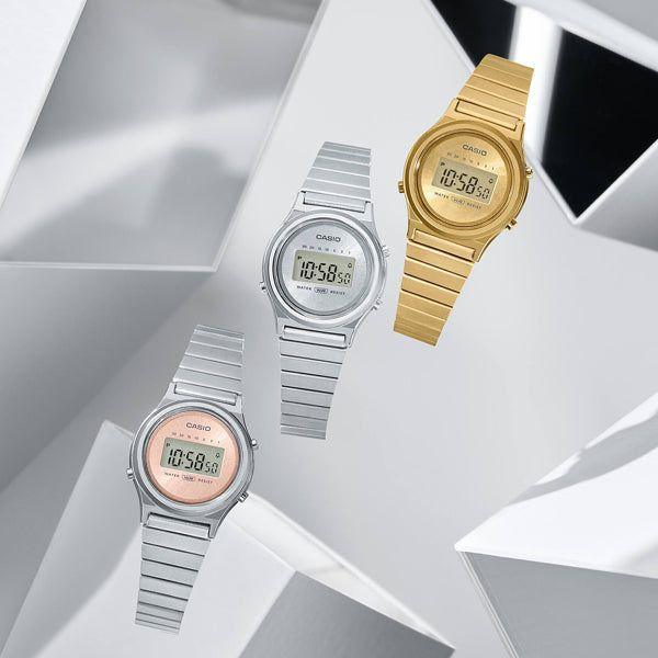 CASIO VINTAGE Mod. MINI COLLECTION SLIM ROUND WATCHES CASIO Light Gray