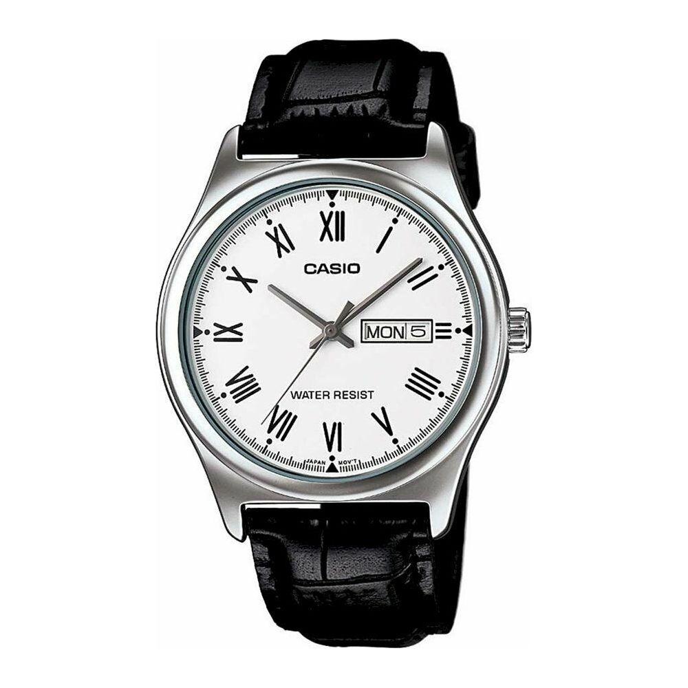 CASIO COLLECTION Mod. DAY DATE ROMANS, LEATHER - WHITE WATCHES CASIO COLLECTION & VINTAGE White Smoke