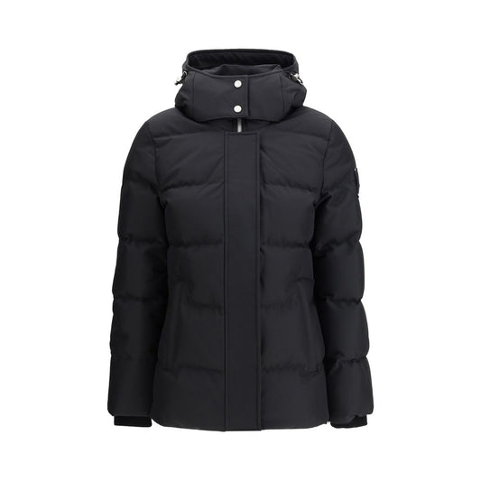 Moose Knuckles Black Recycled Polyester Coat