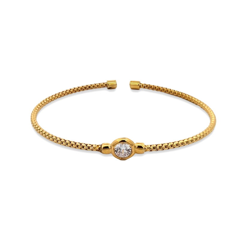 Gold bracelet featuring a central gemstone from NEW BLING Mod. 9NB-1559 collection.