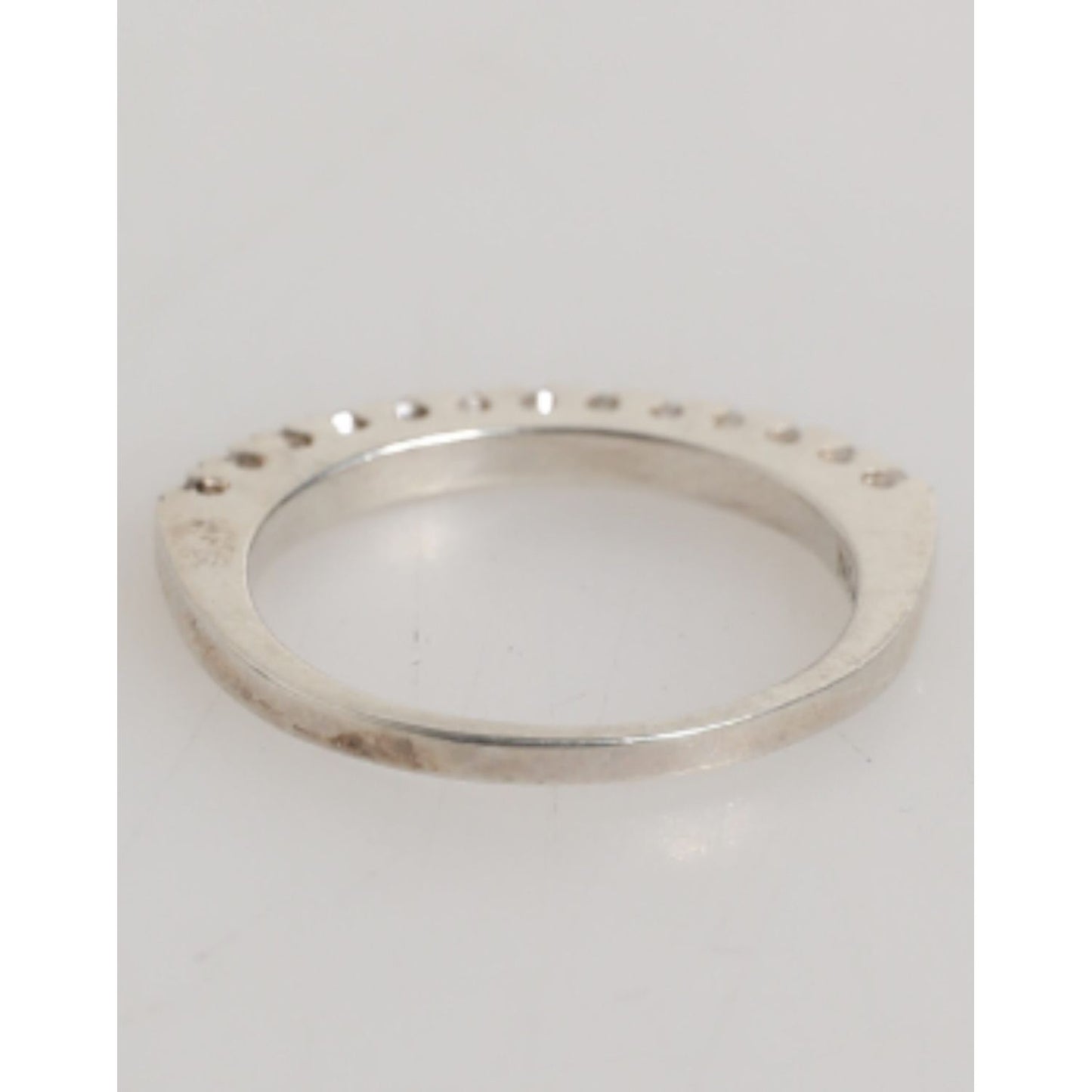 Nialaya Sterling Silver 925 Band Pave CZ Crystal Eternity Ring