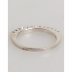 Nialaya Sterling Silver 925 Band Pave CZ Crystal Eternity Ring
