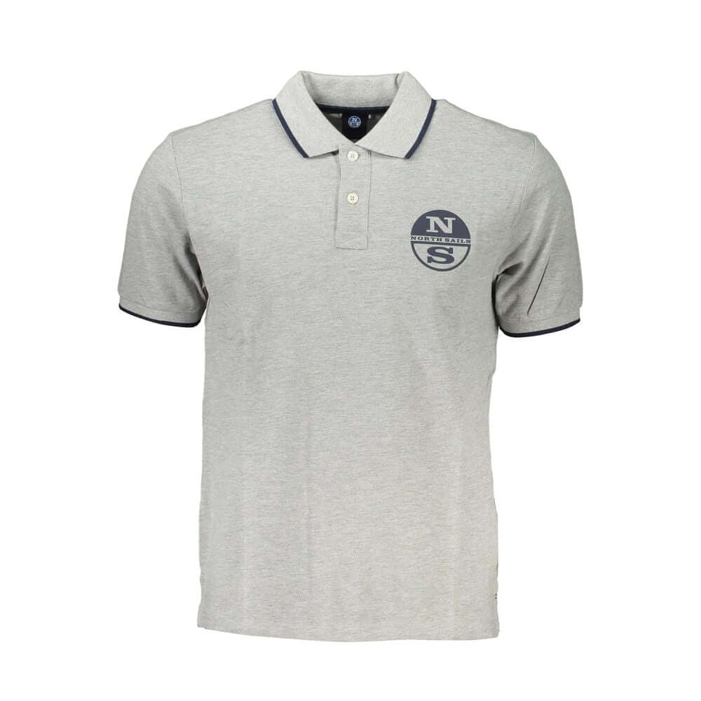 North Sails Brown Cotton Men Polo Shirt