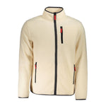 Norway 1963 Beige Polyester Men Sweater with Multiple Pockets