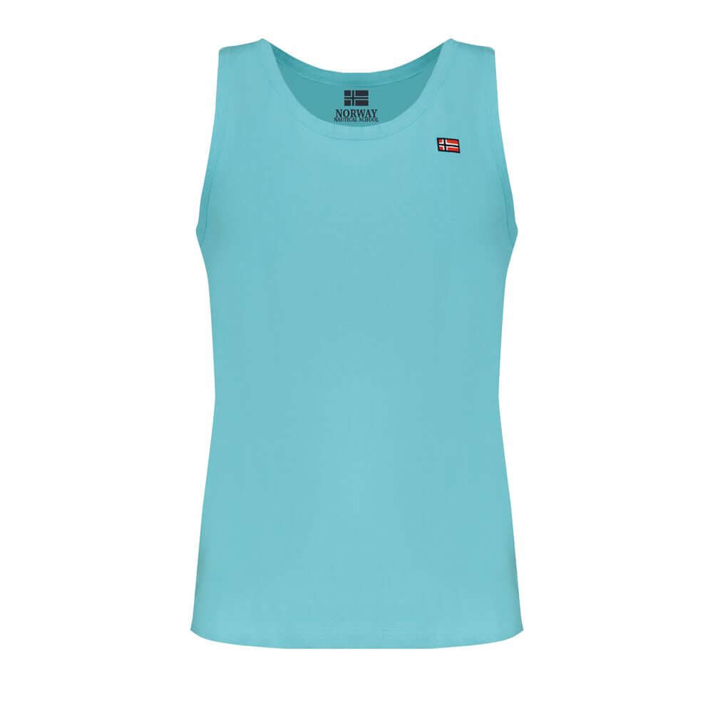 Norway 1963 Blue Cotton Men's Tank Top