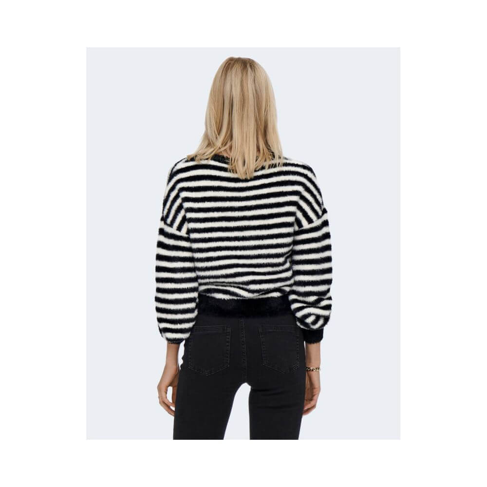 Only Black And White Marabou Sportswear