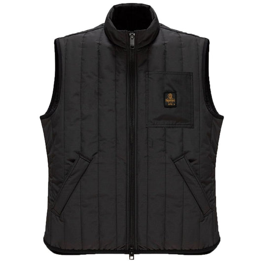Refrigiwear Black Polyester Men's Quilted Vest