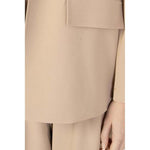 Sandro Ferrone Beige Polyester Blazer