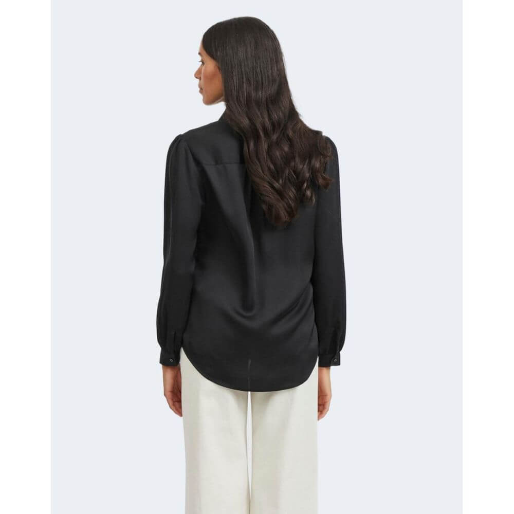 Vila Clothes Black Polyester Blouse