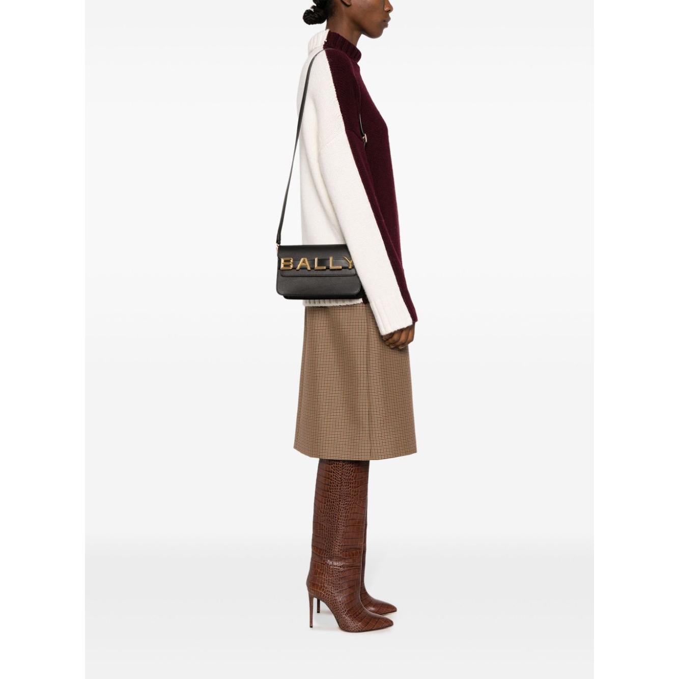 Bally logo-lettering leather bag