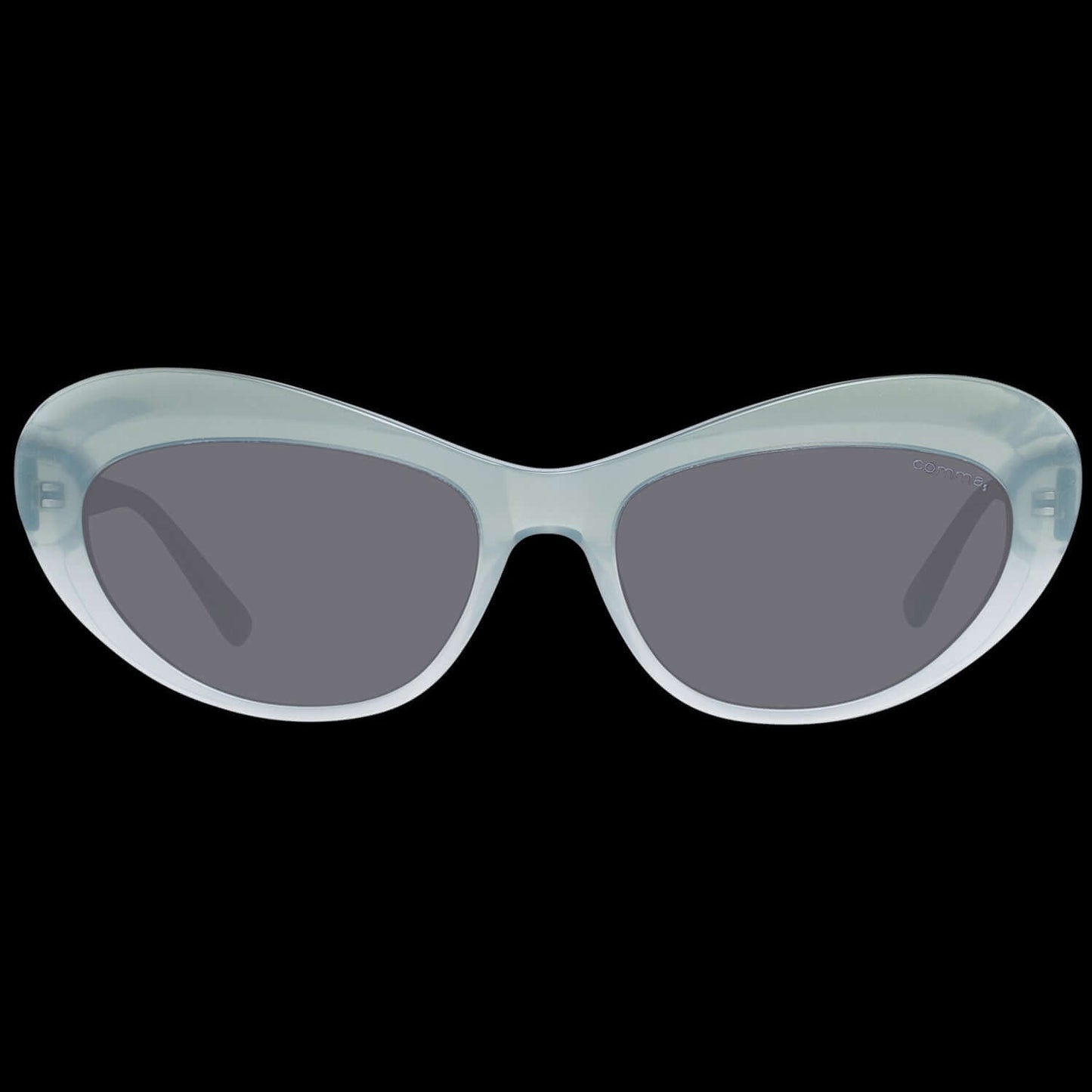 Sleek oval sunglasses for ladies, featuring grey lenses and a light frame. COMMA MOD. 77114 5555, stylish eyewear for women.