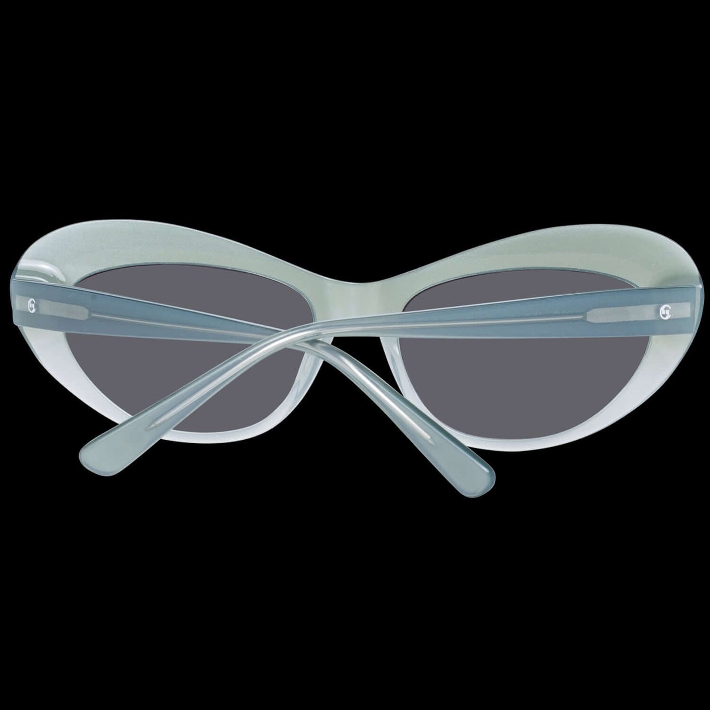 Back view of COMMA MOD. 77114 5555 sunglasses for women with light blue frames and modern design.