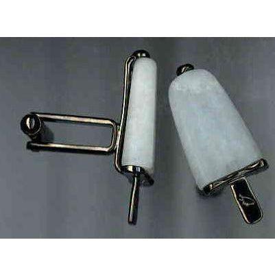 AMBROSINI JEWELS - GEMELLI ARGENTO 925° ghiacciolo finitura brunita pietra bianca Cufflinks AMBROSINI JEWELS Dim Gray