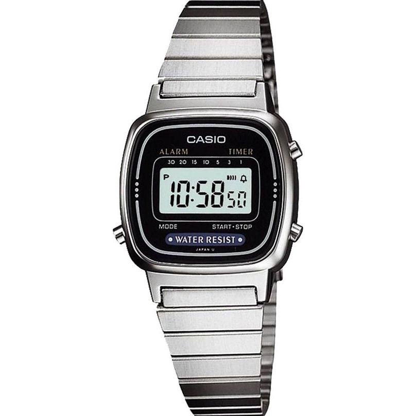 CASIO VINTAGE LADY STEEL Black WATCHES CASIO Light Gray