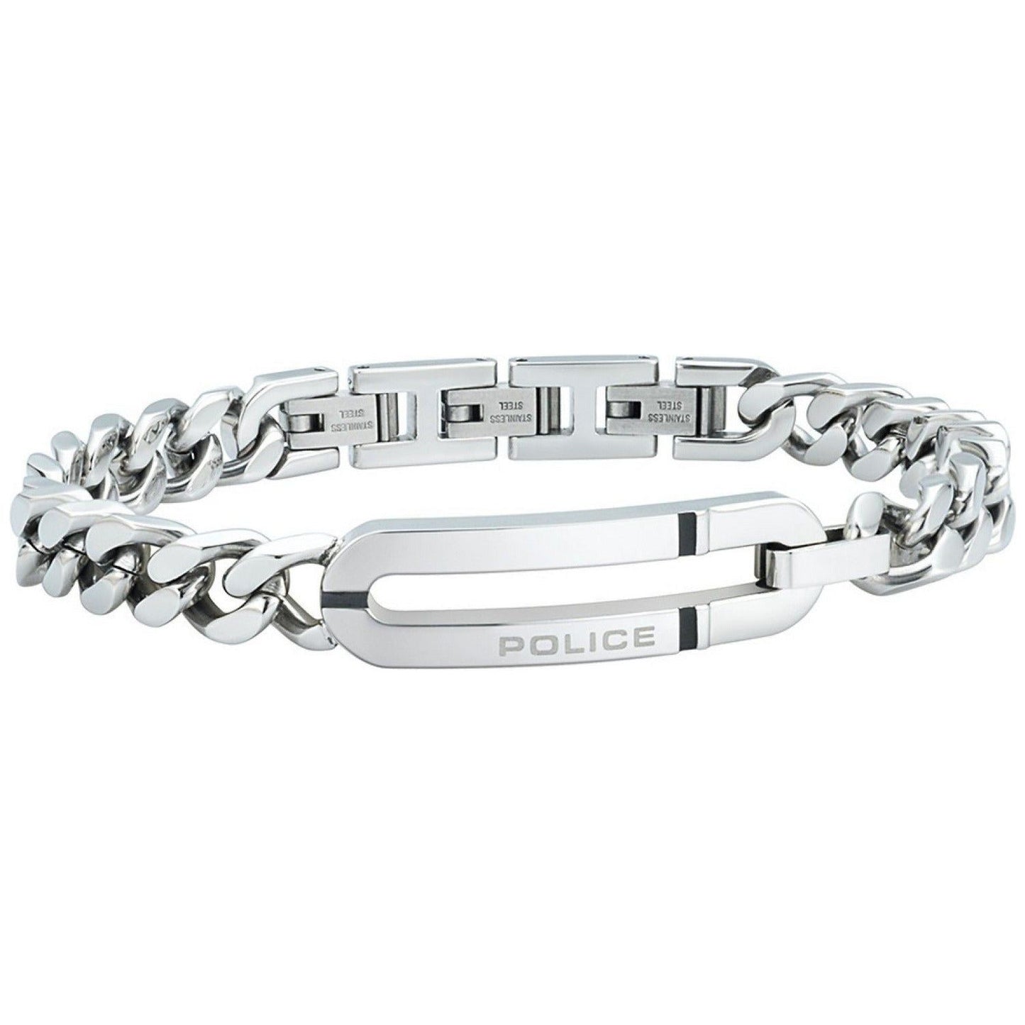 POLICE JEWELS JEWELRY Mod. PJ26187BSS01 Bracelet POLICE JEWELS Light Gray