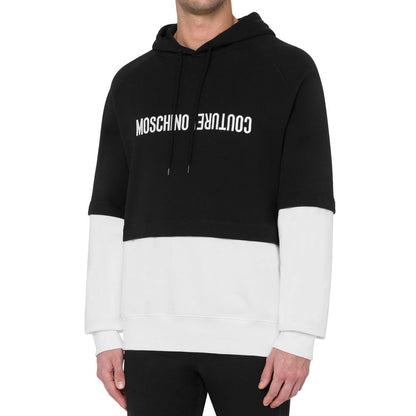 Moschino Black Cotton Sweatshirt 1728,75611013280,Black,Clothing,L,M,Men,Moschino,New with tags,Sweaters - Clothing,Sweatshirts - Sweaters - Clothing