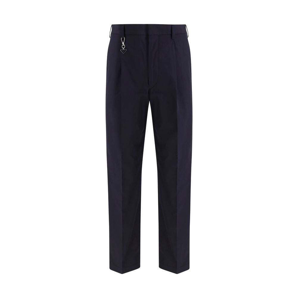 Prada Blue Cotton Casual Pants 1728,72470364320,Blue,Casual Pants - Pants - Clothing,Clothing,IT46 | S,IT48 | M,IT52 | XL,IT54 | XXL,Men,New with tags,Pants - Clothing,Prada