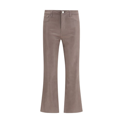 L'Agence Beige Cotton High-Waisted Jean