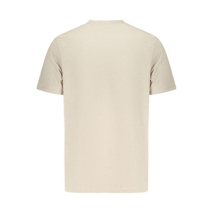 Hugo Boss Beige Cotton Men T-Shirt