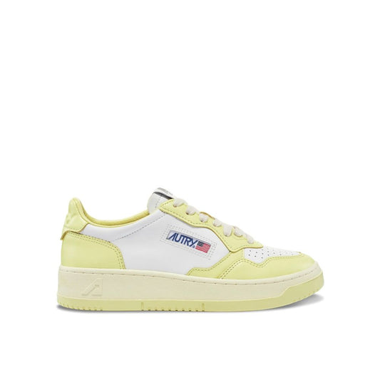 Autry White Leather Athletic Sneakers