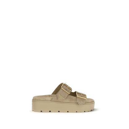 Prada Beige Calf Leather Bos Taurus Platform Sandals 1728,72470364320,Beige,EU36/US6,EU37/US7,EU38.5/US8.5,EU40/US10,EU41/US11,New with tags,Platforms - Sandals - Shoes,Prada,Sandals - Shoes,Shoes,Women