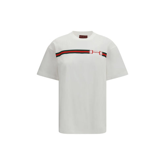 Gucci White Cotton T-Shirt 1728,72470364320,Clothing,Gucci,M,New with tags,S,T-Shirts - Clothing,T-Shirts - T-Shirts - Clothing,White,Women