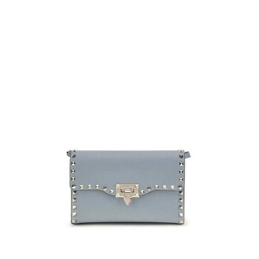 Valentino Garavani Blue Calf Leather Bos Taurus Shoulder Bag 1728,72470364320,Bags,Blue,New with tags,Shoulder Bags - Bags,Valentino Garavani,Women