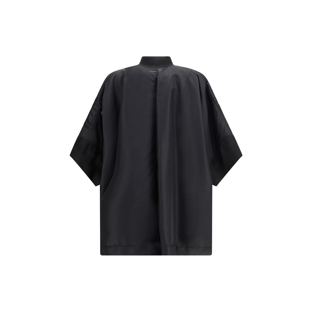 MM6 Black Polyamide Cloacks