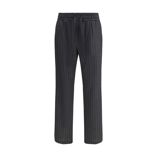 Dolce & Gabbana Gray Wool Oves Aries Casual Pants