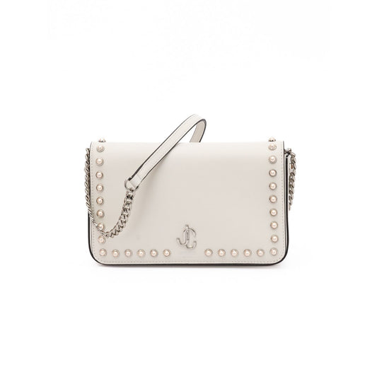Jimmy Choo White Leather Crossbody Bag