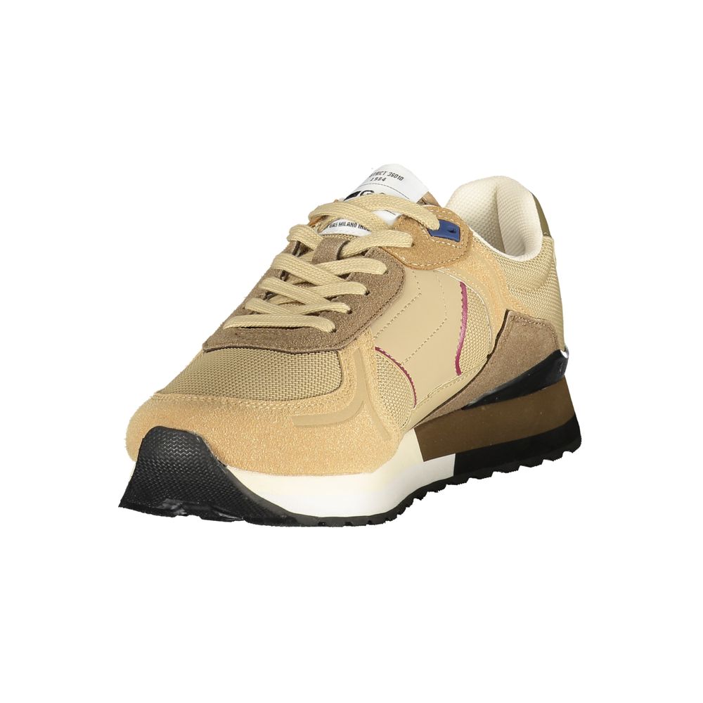 Gas Beige Polyurethane Men Sneaker 1728,67403481248,Athletic - Sneakers - Shoes,Beige,EU40/US7,EU41/US8,EU42/US9,EU43/US10,EU44/US11,EU45/US12,Gas,Men,New with tags,Shoes,Sneakers - Shoes