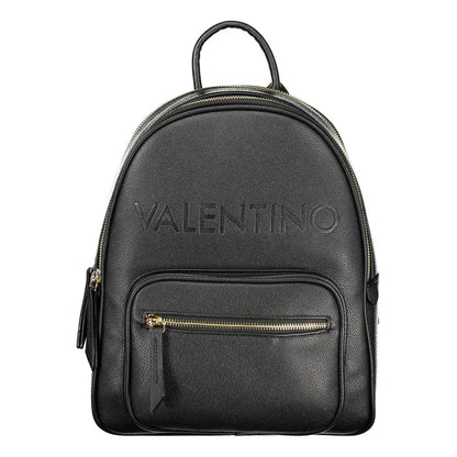 Mario Valentino Black Polyurethane Women's Backpack