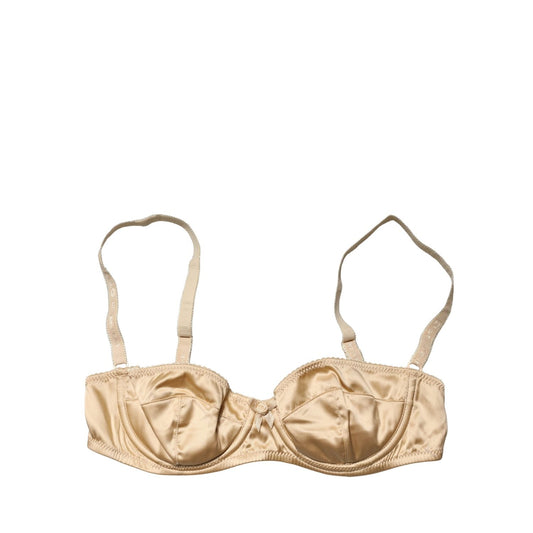 Dolce & Gabbana Beige Semi-Pad Underwire Balconette Bra Underwear