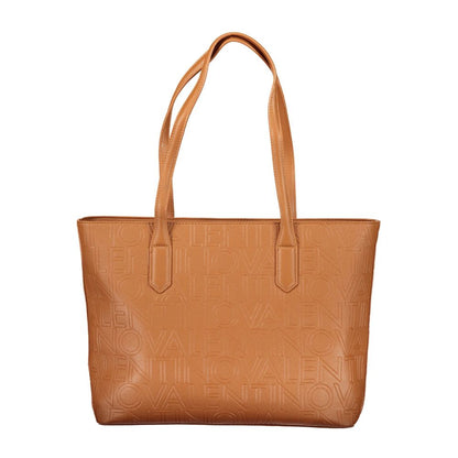 Valentino Brown Polyethylene Handbag