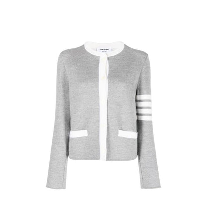 Thom Browne Gray Wool Cardigan
