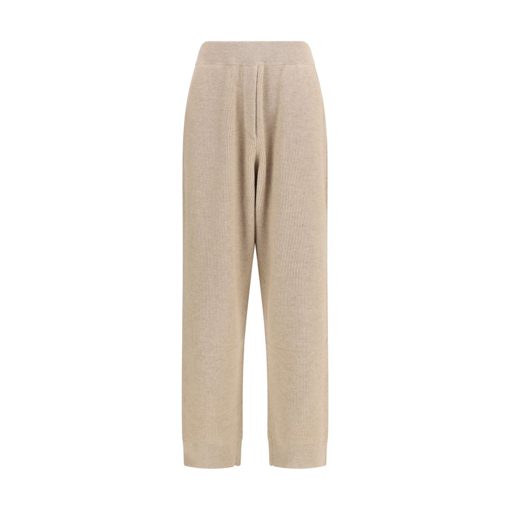 Brunello Cucinelli Beige Cashmere Casual Pants