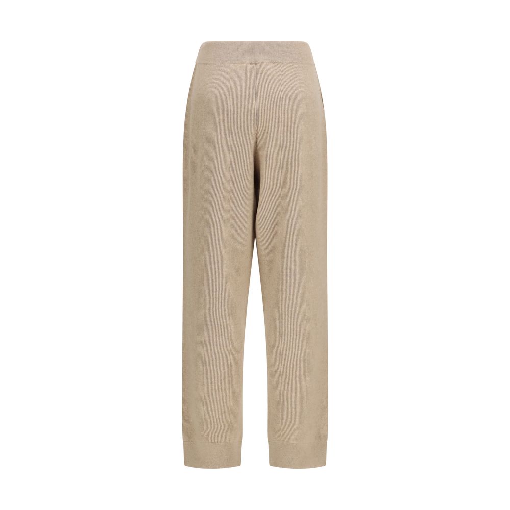 Brunello Cucinelli Beige Cashmere Casual Pants