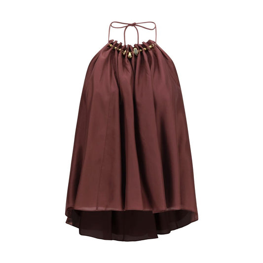 Zimmermann Bordeaux Silk Blouse