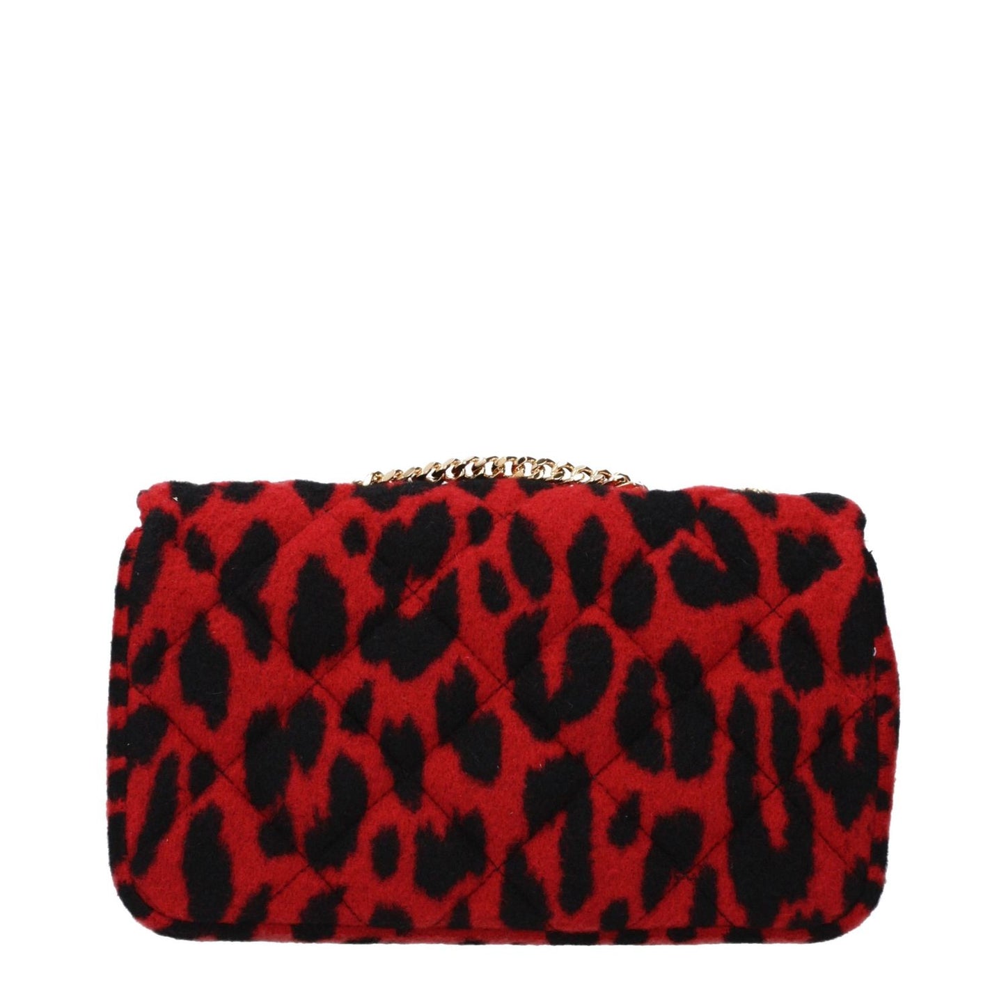 Versace Red Wool Shoulder Bag