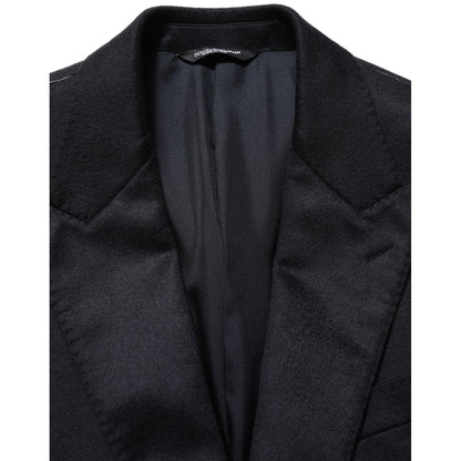Dolce & Gabbana Blue Cashmere Single Breasted Blazer Jacket