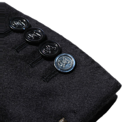 Dolce & Gabbana Blue Cashmere Single Breasted Blazer Jacket