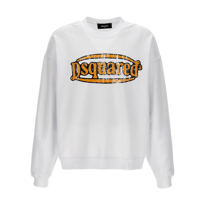 Dsquared² White Cotton Sweatshirt