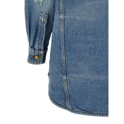 Palm Angels Blue Cotton Denim Jacket