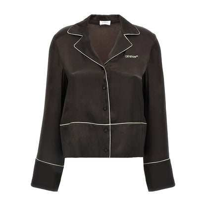 Off-White Black Acetate Blouse