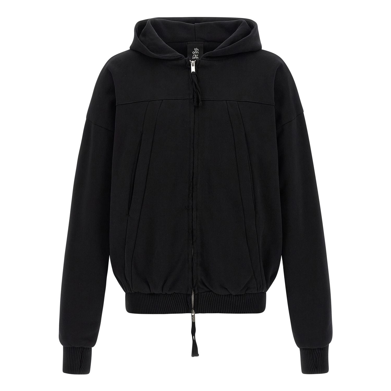 Thom Krom Black Cotton Sweatshirt