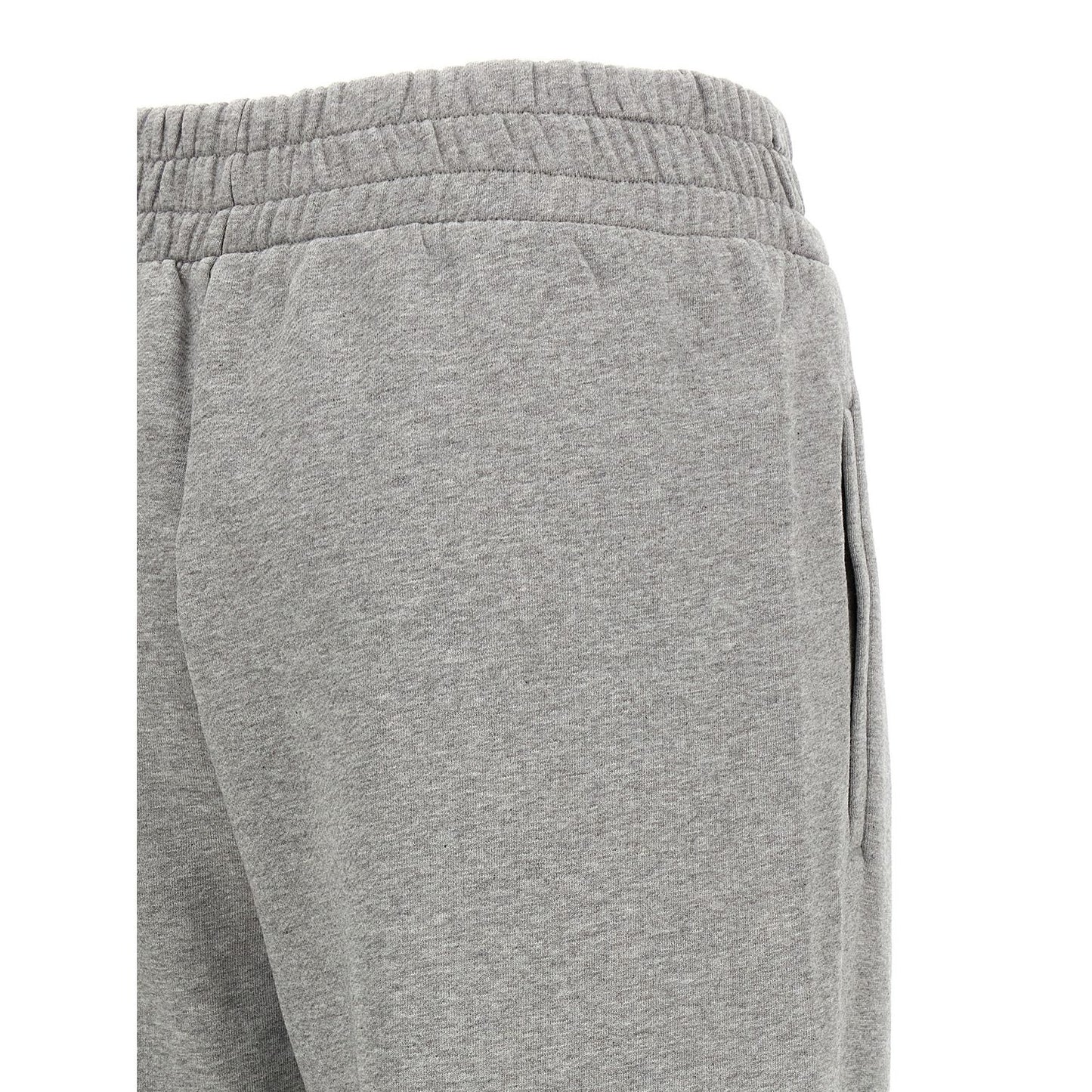 Off-White Gray Cotton Joggers (Workout Pants)