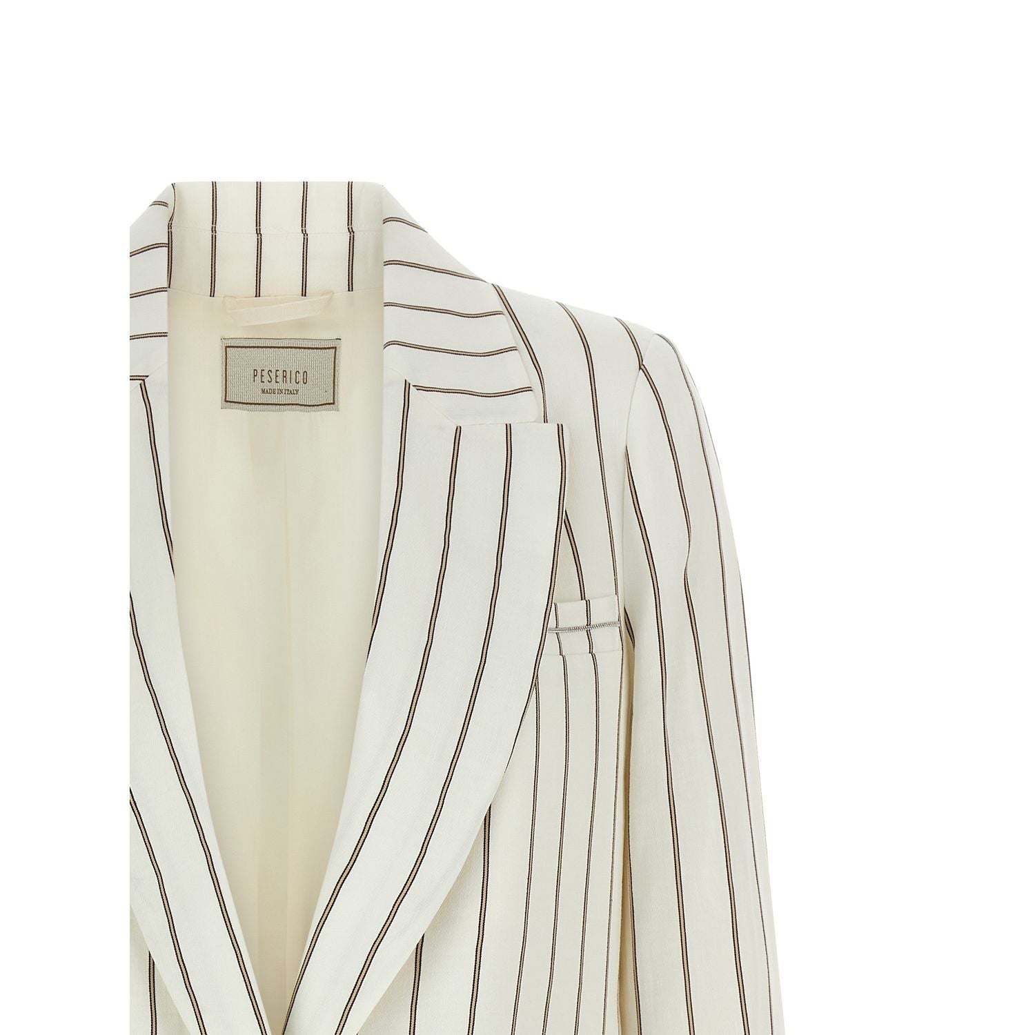 Peserico White Linen Blazer