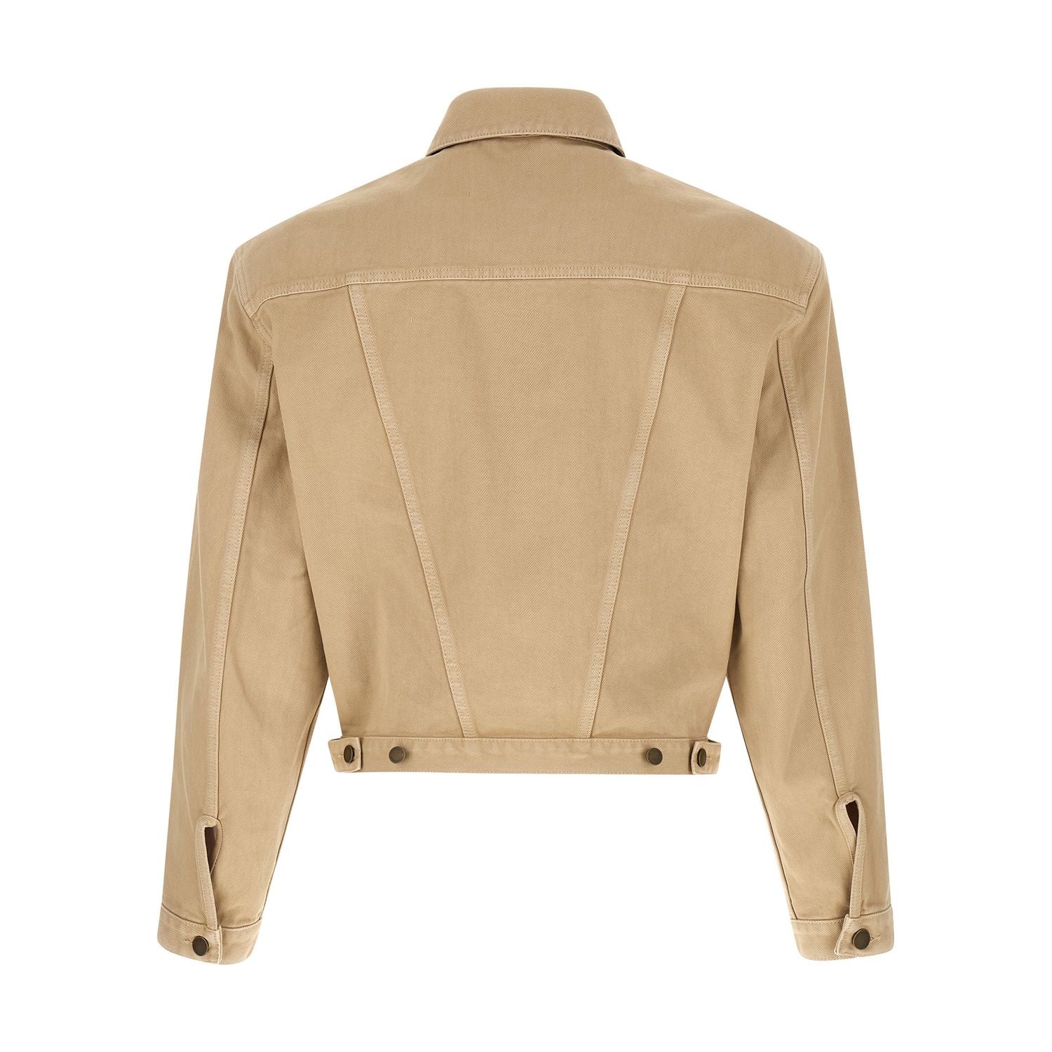 Entire Studios Beige Cotton Denim Jacket