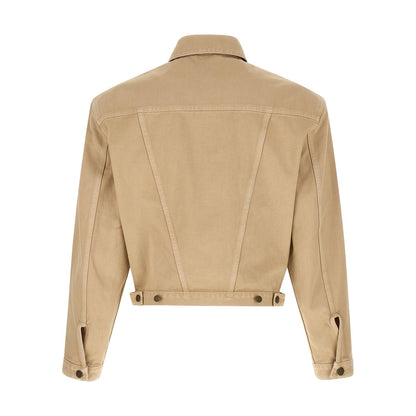 Entire Studios Beige Cotton Denim Jacket